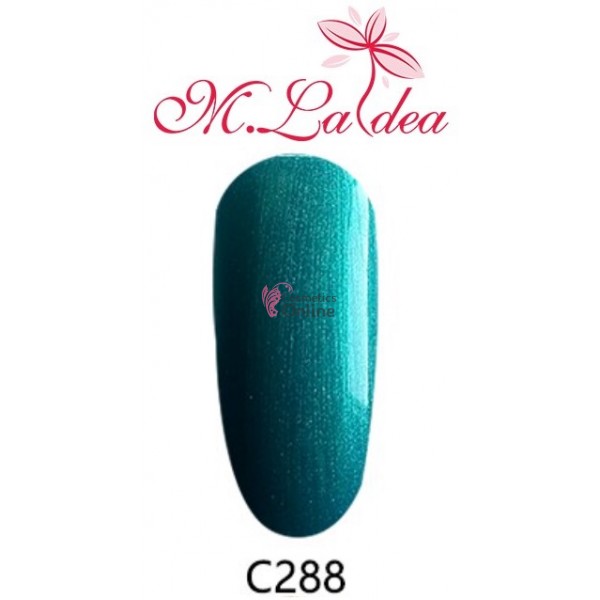 Gel UV / LED Soak Off M Ladea colorat cu sidefat 5gr Cod C288 Jade